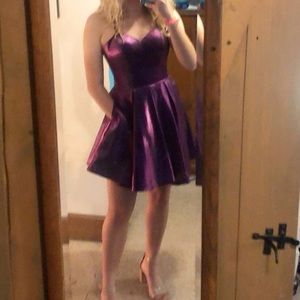 Purple homecoming dress